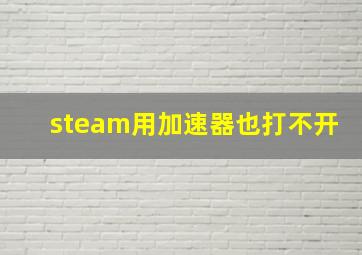 steam用加速器也打不开