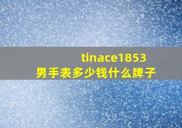 tinace1853男手表多少钱什么牌子