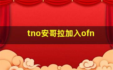 tno安哥拉加入ofn