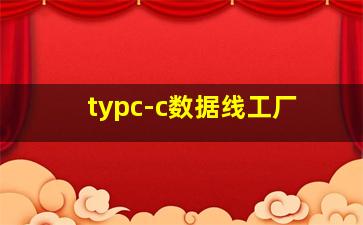 typc-c数据线工厂