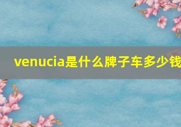 venucia是什么牌子车多少钱