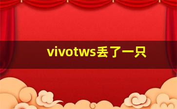 vivotws丢了一只