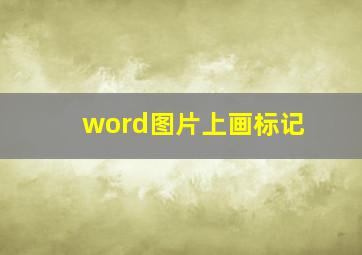 word图片上画标记