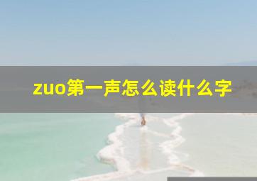 zuo第一声怎么读什么字