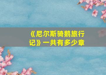 《尼尔斯骑鹅旅行记》一共有多少章