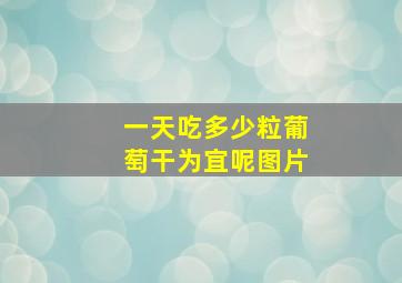 一天吃多少粒葡萄干为宜呢图片