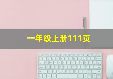 一年级上册111页