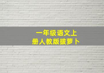 一年级语文上册人教版拔萝卜