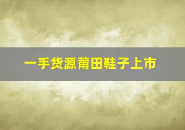 一手货源莆田鞋子上市