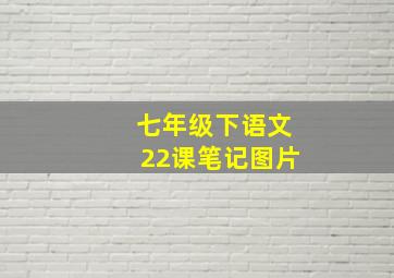 七年级下语文22课笔记图片