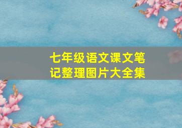 七年级语文课文笔记整理图片大全集