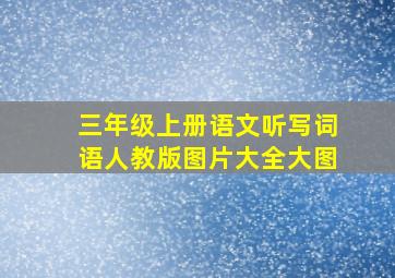 三年级上册语文听写词语人教版图片大全大图