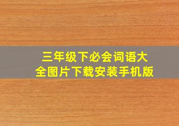 三年级下必会词语大全图片下载安装手机版