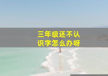 三年级还不认识字怎么办呀