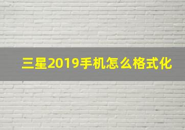 三星2019手机怎么格式化