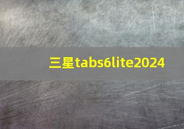 三星tabs6lite2024