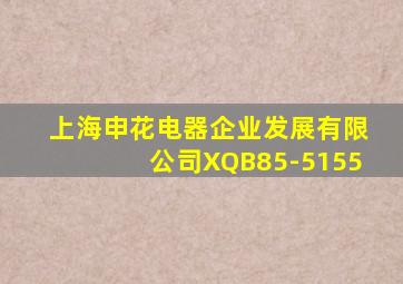 上海申花电器企业发展有限公司XQB85-5155