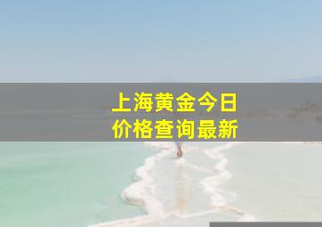 上海黄金今日价格查询最新