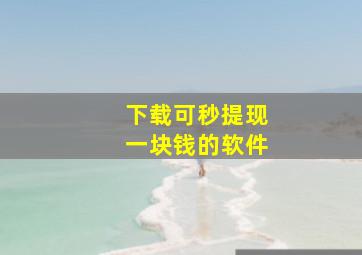 下载可秒提现一块钱的软件