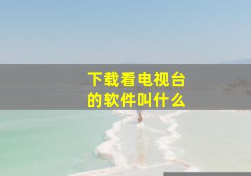 下载看电视台的软件叫什么