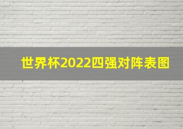 世界杯2022四强对阵表图