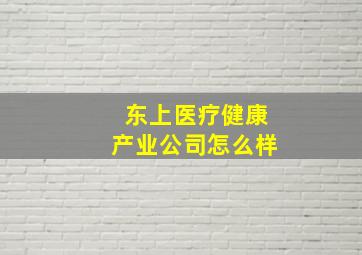 东上医疗健康产业公司怎么样