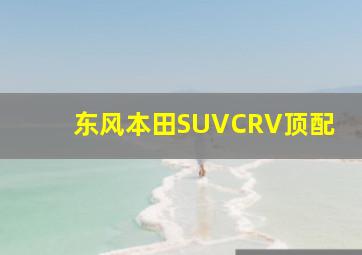 东风本田SUVCRV顶配