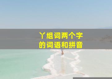 丫组词两个字的词语和拼音