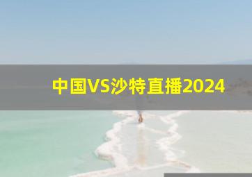 中国VS沙特直播2024