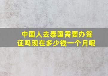 中国人去泰国需要办签证吗现在多少钱一个月呢