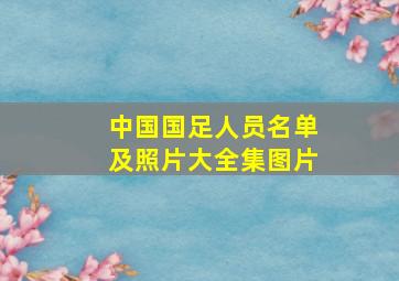 中国国足人员名单及照片大全集图片