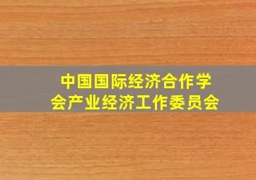 中国国际经济合作学会产业经济工作委员会