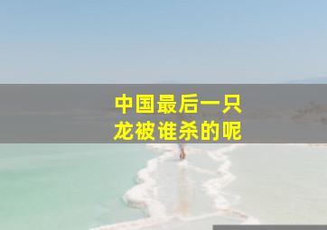 中国最后一只龙被谁杀的呢