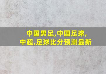 中国男足,中国足球,中超,足球比分预测最新