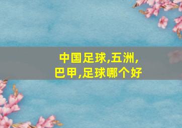 中国足球,五洲,巴甲,足球哪个好