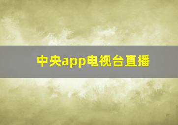 中央app电视台直播