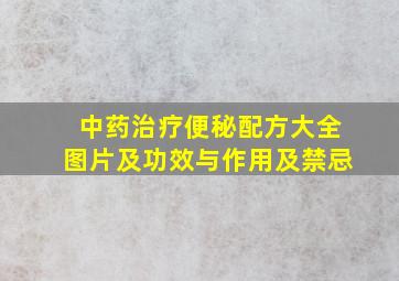 中药治疗便秘配方大全图片及功效与作用及禁忌