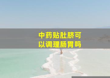 中药贴肚脐可以调理肠胃吗