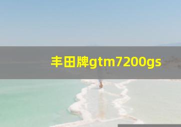 丰田牌gtm7200gs