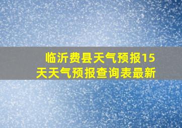 临沂费县天气预报15天天气预报查询表最新