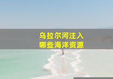 乌拉尔河注入哪些海洋资源