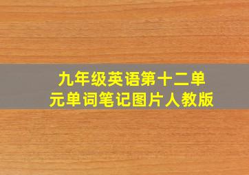 九年级英语第十二单元单词笔记图片人教版