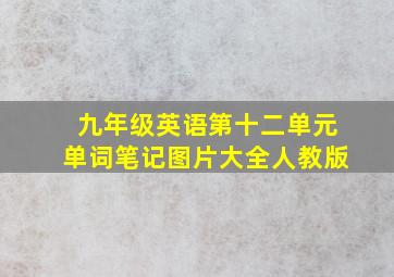 九年级英语第十二单元单词笔记图片大全人教版