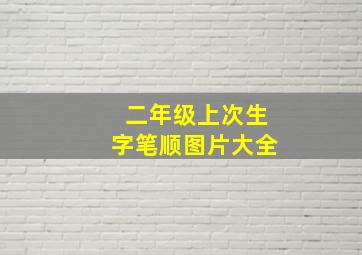 二年级上次生字笔顺图片大全