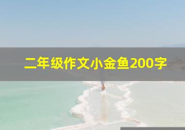 二年级作文小金鱼200字