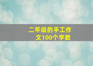 二年级的手工作文100个字数