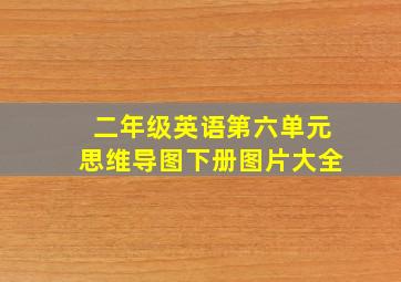 二年级英语第六单元思维导图下册图片大全