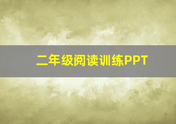 二年级阅读训练PPT