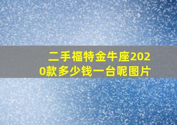 二手福特金牛座2020款多少钱一台呢图片