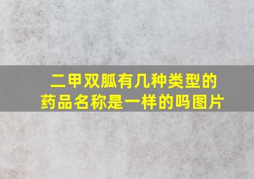 二甲双胍有几种类型的药品名称是一样的吗图片